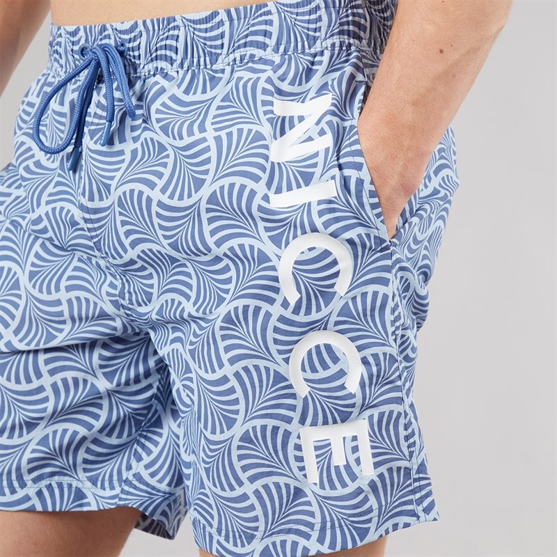 NICCE Mens Fernce AOP Swim Shorts Element Blue Aop - Image 3