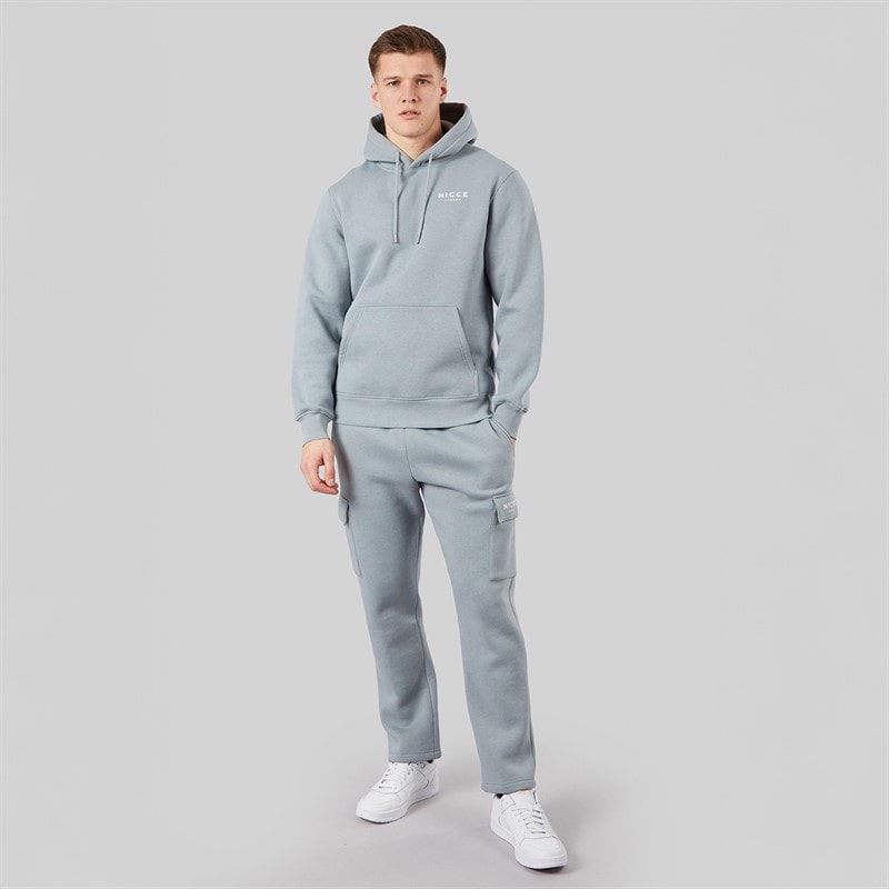 NICCE Mens Londres Cargo Open Hem Tracksuit Circular Grey - Image 4