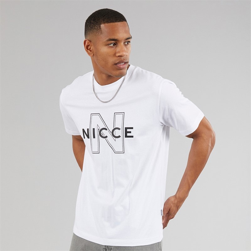 NICCE Mens Rakini Five Pack T-Shirts Element Blue/White/Shadow/Black/Circular Grey - Image 2