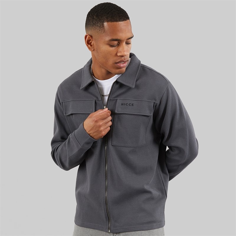 NICCE Mens Semicir Utility Jacket Coal - Image 3