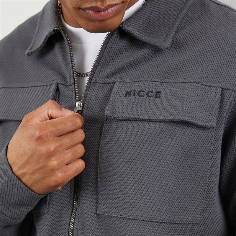 NICCE Mens Semicir Utility Jacket Coal - Image 5