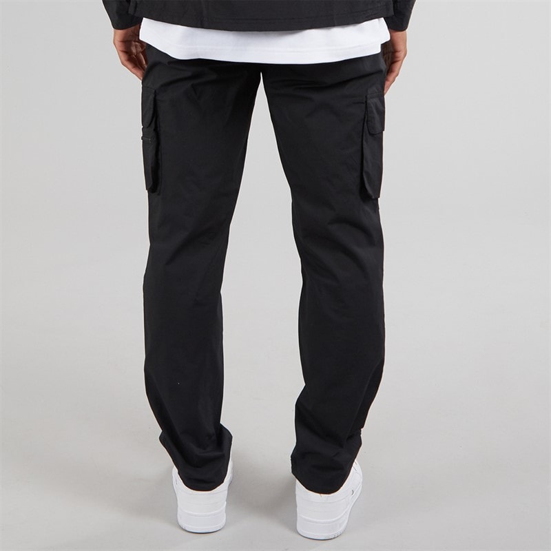 NICCE Mens Baggi Loose Fit Cargo Pants Black - Image 2