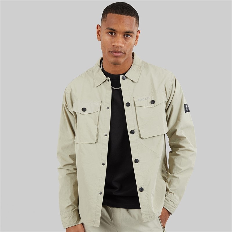 NICCE Mens Eonbro Utility Jacket Grey Stone
