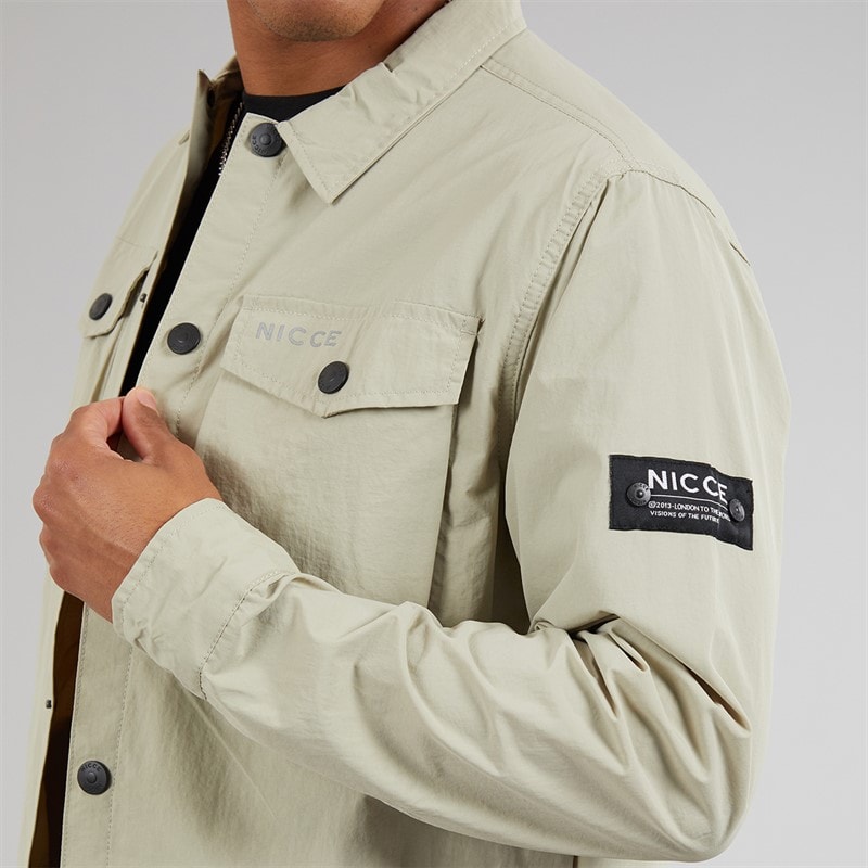 NICCE Mens Eonbro Utility Jacket Grey Stone - Image 3