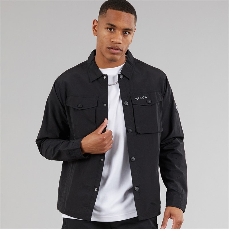NICCE Mens Eonbro Utility Jacket Black