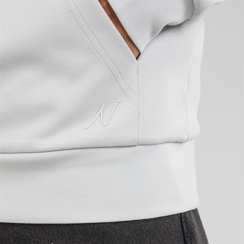 NICCE Mens Luxe Hoodie Chalk Grey - Image 3