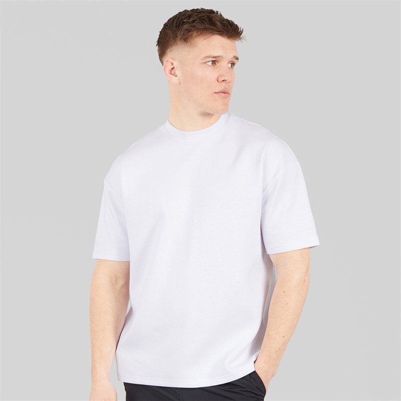NICCE Mens Luxe Relaxed Fit T-Shirt White