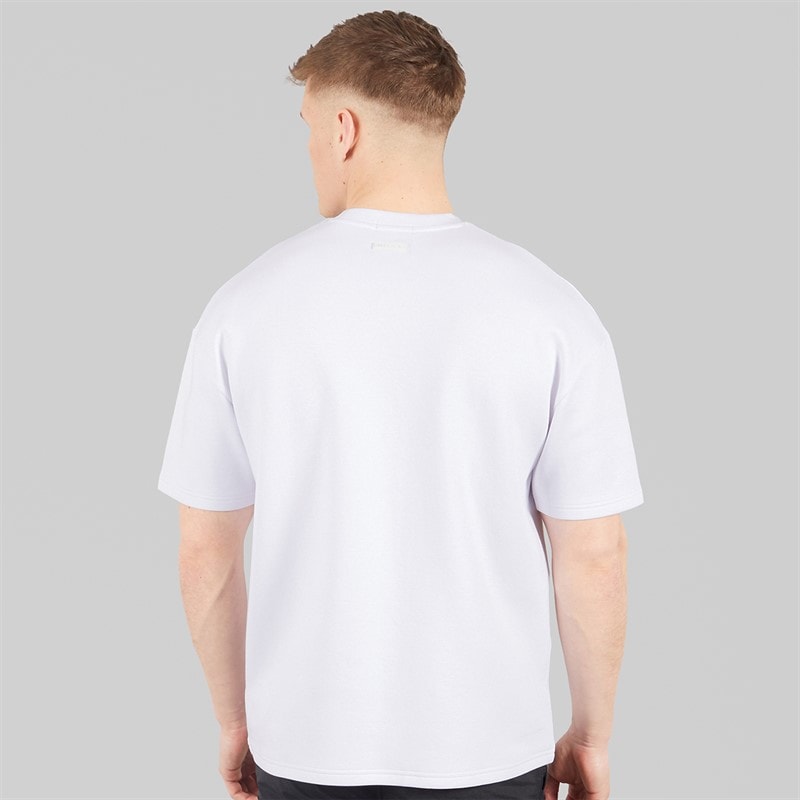 NICCE Mens Luxe Relaxed Fit T-Shirt White - Image 2