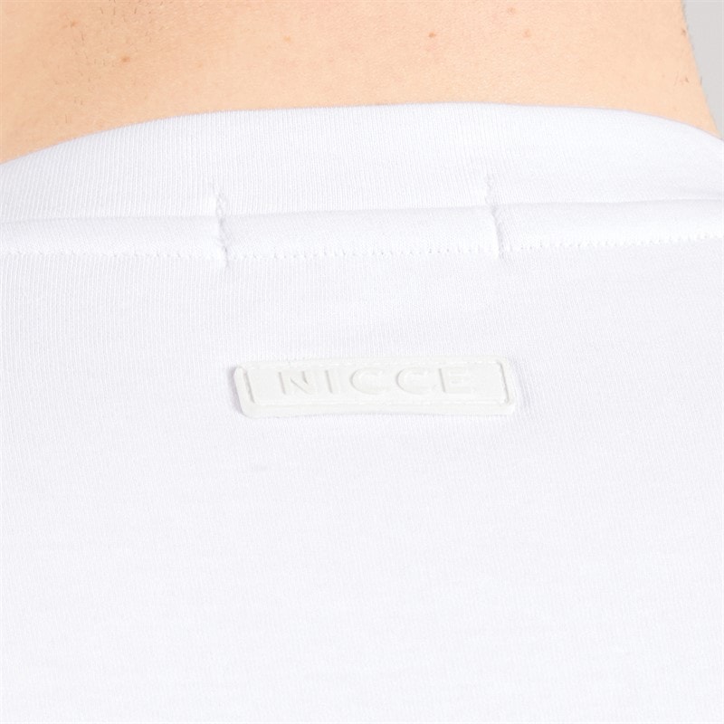 NICCE Mens Luxe Relaxed Fit T-Shirt White - Image 3