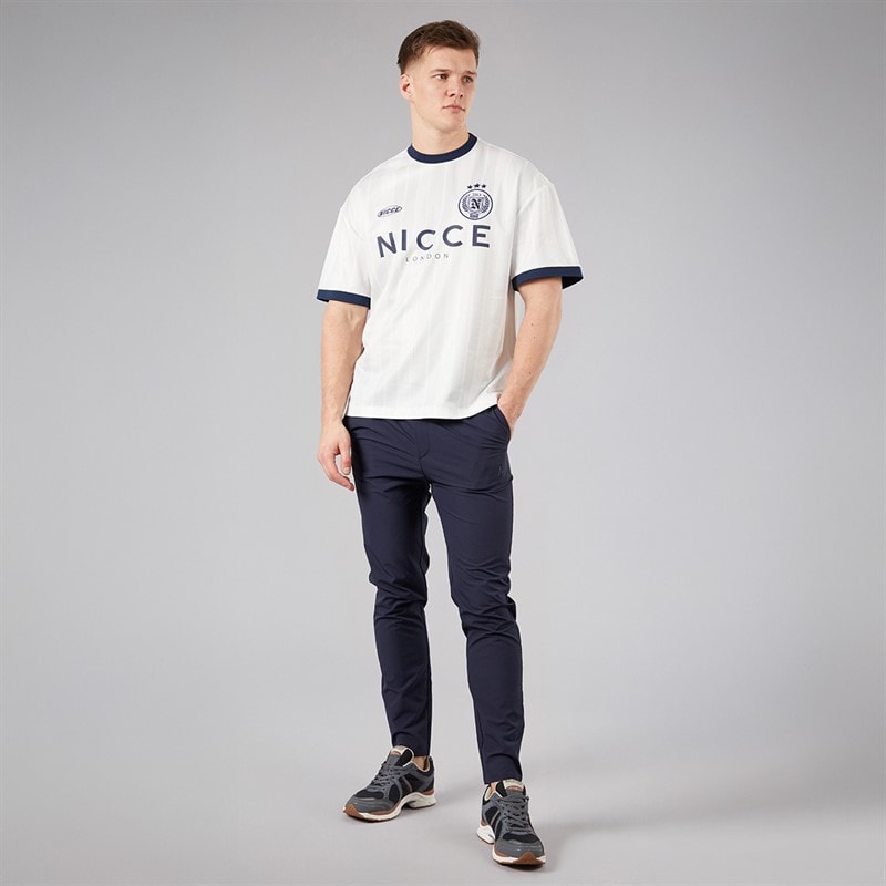 NICCE Mens Luxe Slim Fit Tech Chinos Navy - Image 4