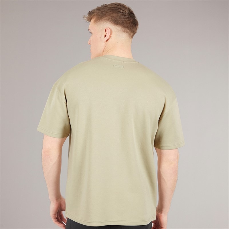 NICCE Mens Luxe Relaxed Fit T-Shirt Grey Stone - Image 2