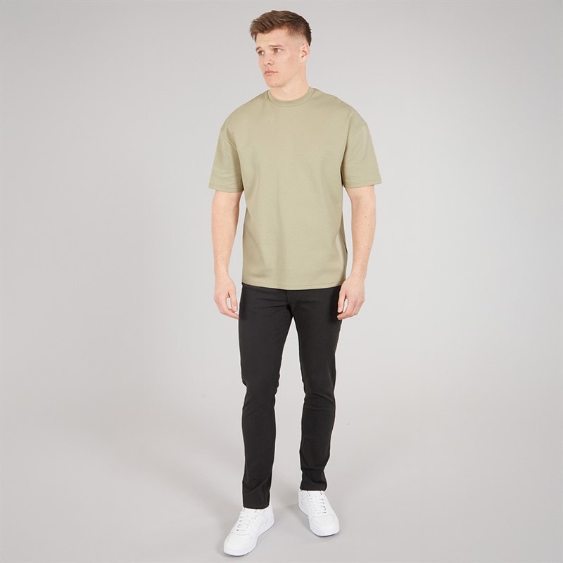 NICCE Mens Luxe Relaxed Fit T-Shirt Grey Stone - Image 4