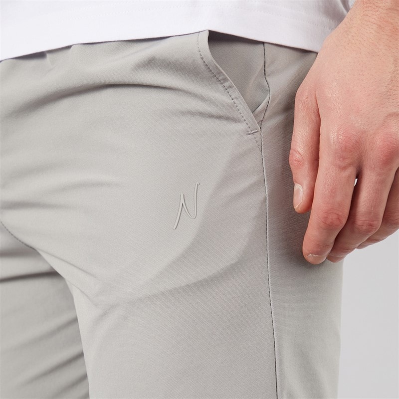 NICCE Mens Luxe Slim Fit Tech Chinos Circular Grey - Image 3