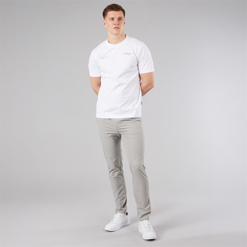 NICCE Mens Luxe Slim Fit Tech Chinos Circular Grey - Image 4