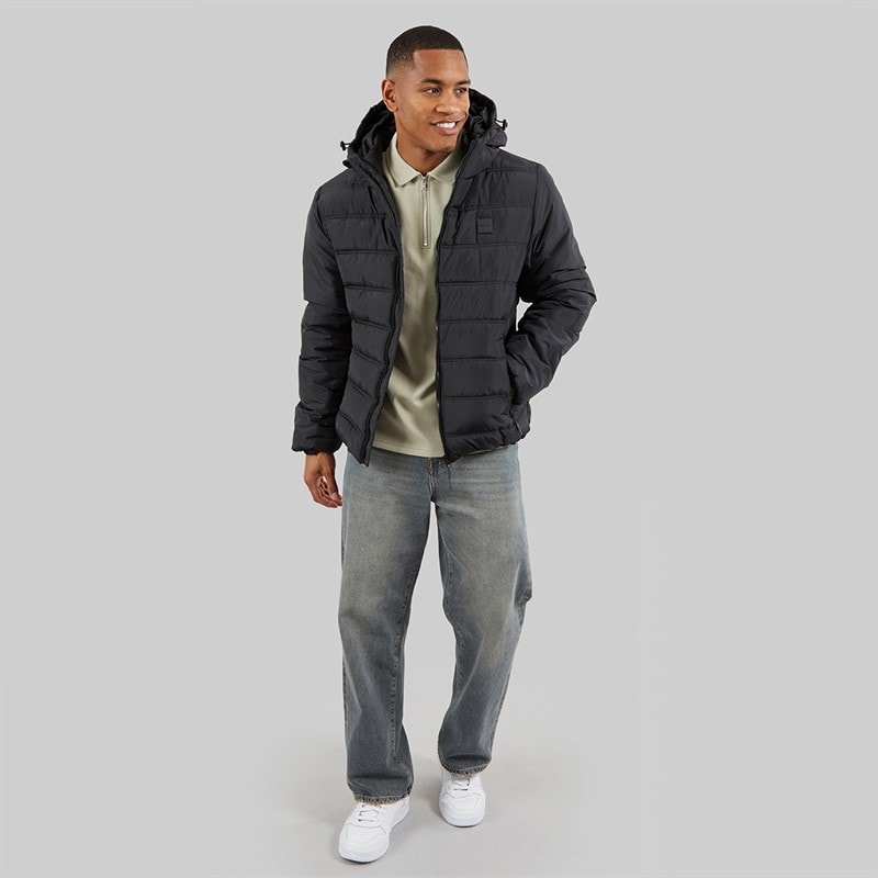 NICCE Mens Bluster Hooded Padded Coat Black - Image 4