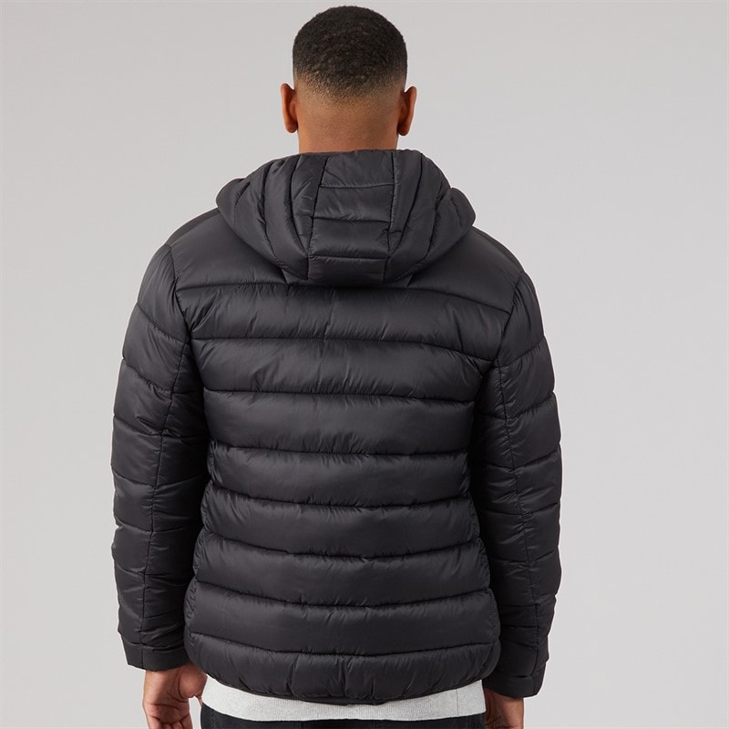 NICCE Mens Charing Zip Through Padded Coat Black - Image 2