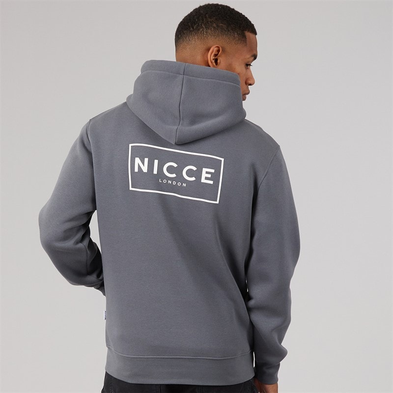 NICCE Mens Cian Hoodie Steel Grey - Image 3