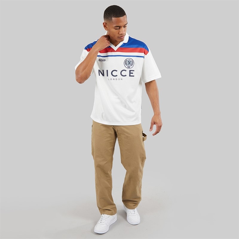 NICCE Mens Midfield T-Shirt A White - Image 4