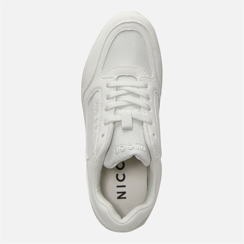 NICCE Junior Boys Elossi Trainers White - Image 4