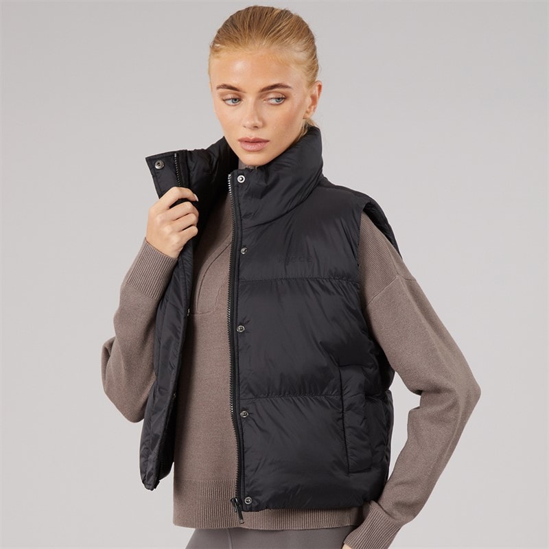 NICCE Womens Lucan Padded Gilet With Print And Bungee Cords Black