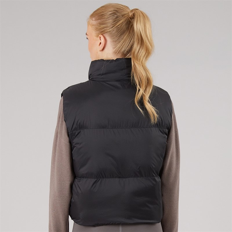 NICCE Womens Lucan Padded Gilet With Print And Bungee Cords Black - Image 2