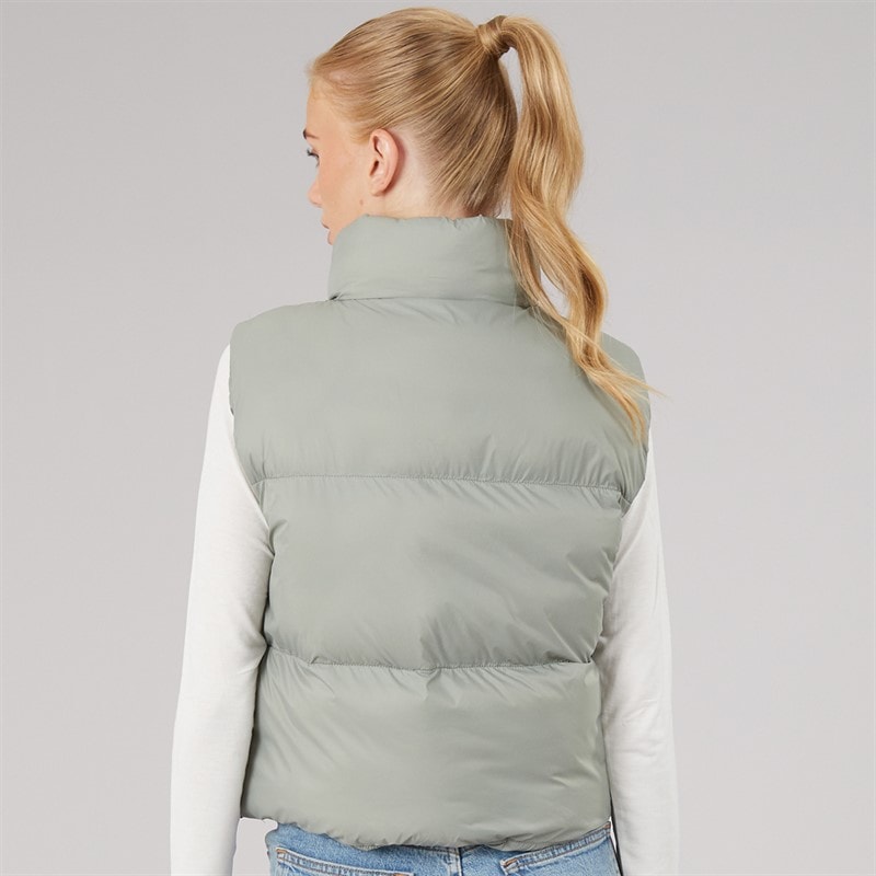 NICCE Womens Lucan Padded Gilet With Print And Bungee Cords Sage - Image 2