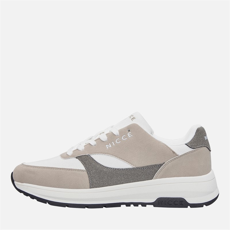 NICCE Mens Robula Trainers White/Grey