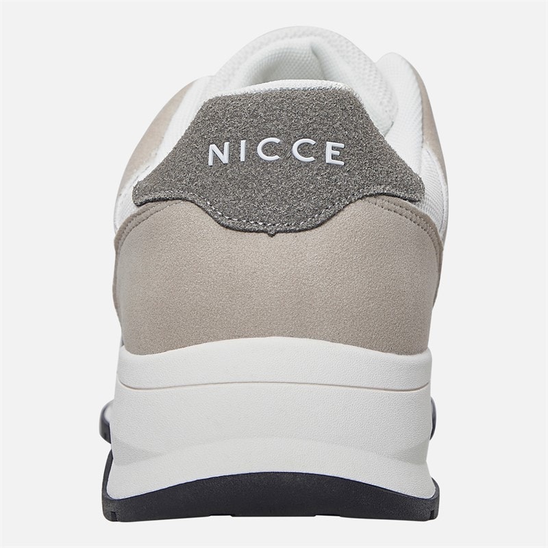 NICCE Mens Robula Trainers White/Grey - Image 3