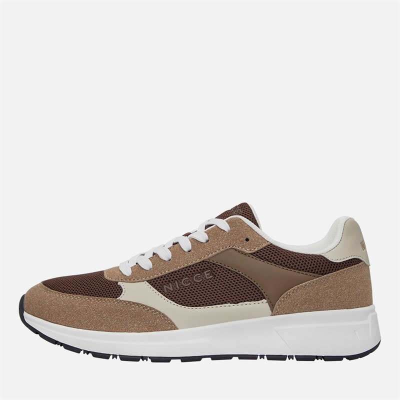NICCE Mens Varyan Trainers Brown