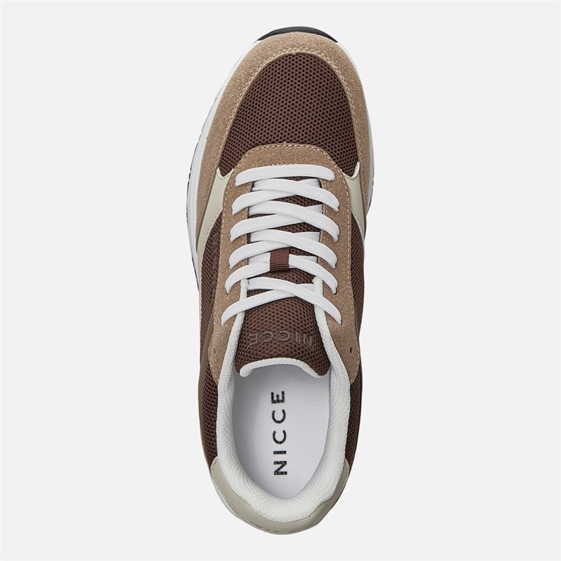 NICCE Mens Varyan Trainers Brown - Image 4