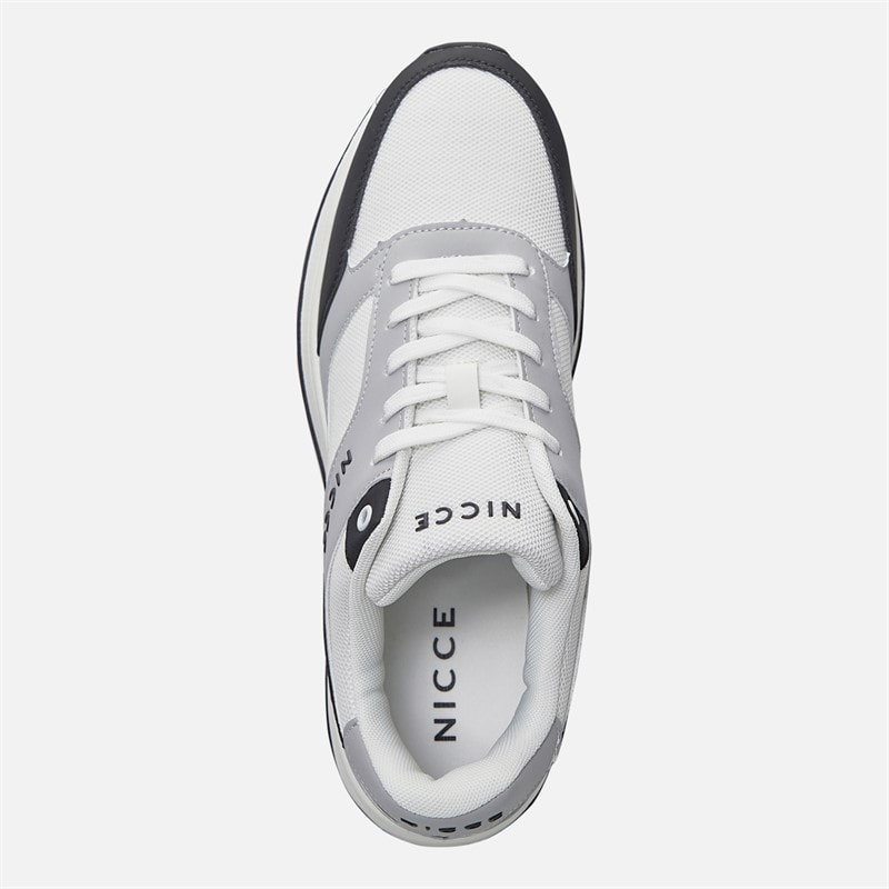 NICCE Mens Advell Trainers White - Image 4