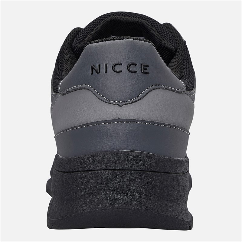 NICCE Mens Advell Trainers Black - Image 3