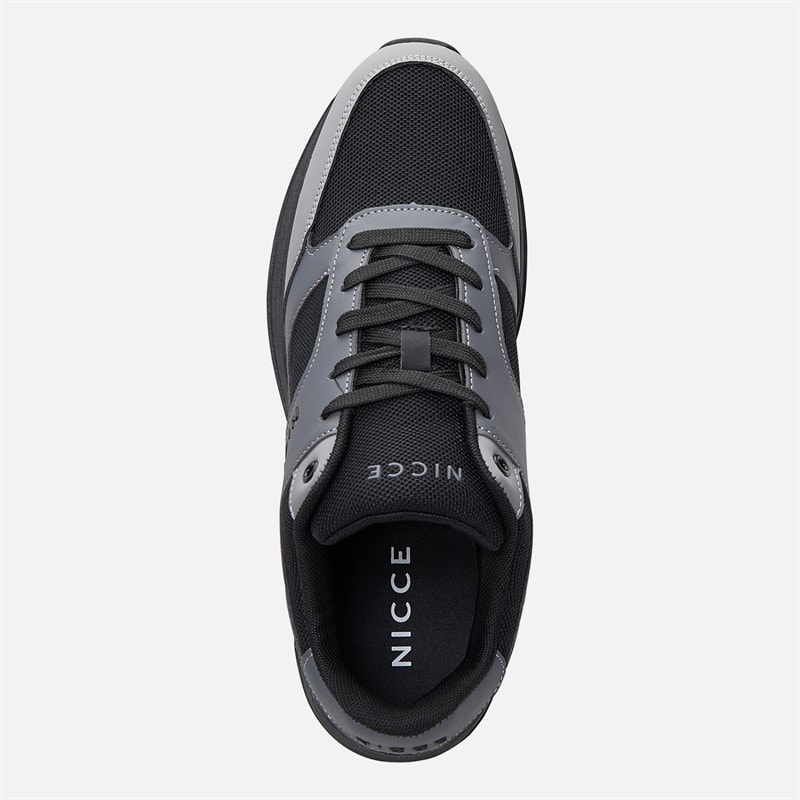 NICCE Mens Advell Trainers Black - Image 4