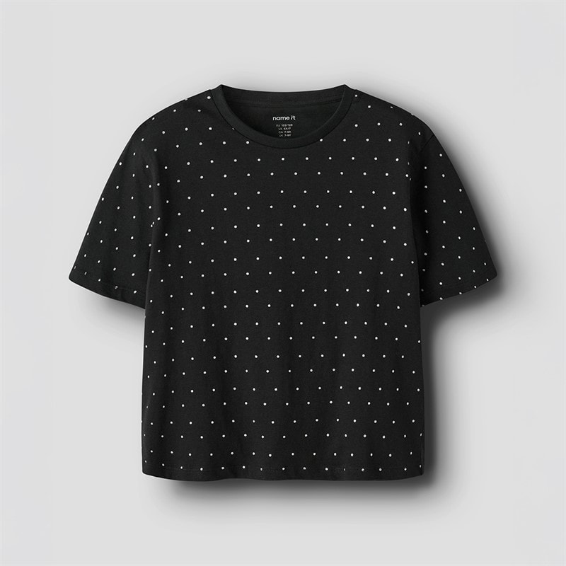 Name It Girls Ruaja T-Shirt Black - Image 1