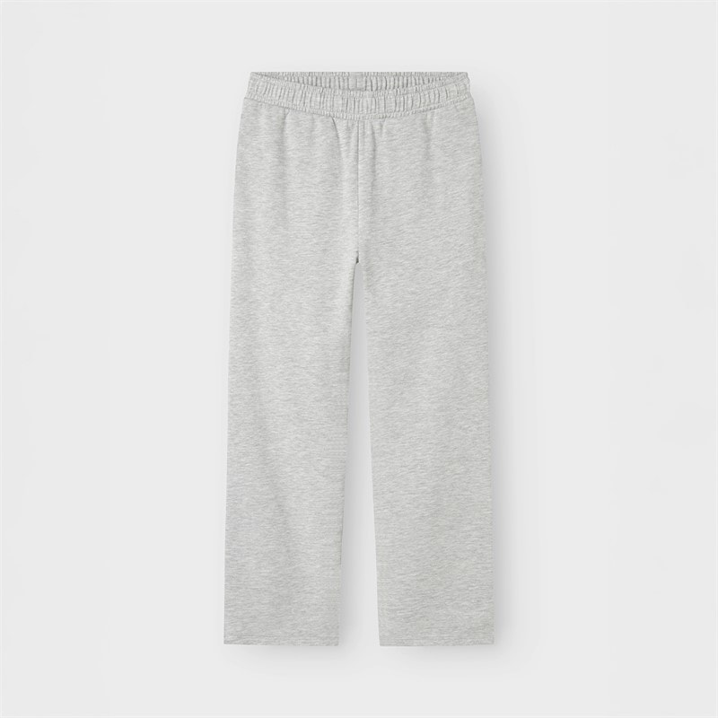 Name It Girls Mille Straight Leg Joggers Light Grey Melange - Image 1