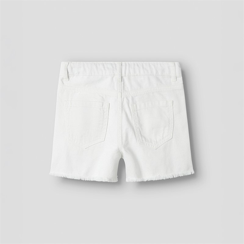 Name It Girls Rose Mom Shorts Lucent White - Image 2