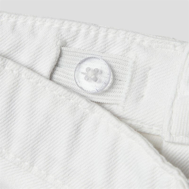Name It Girls Rose Mom Shorts Lucent White - Image 3