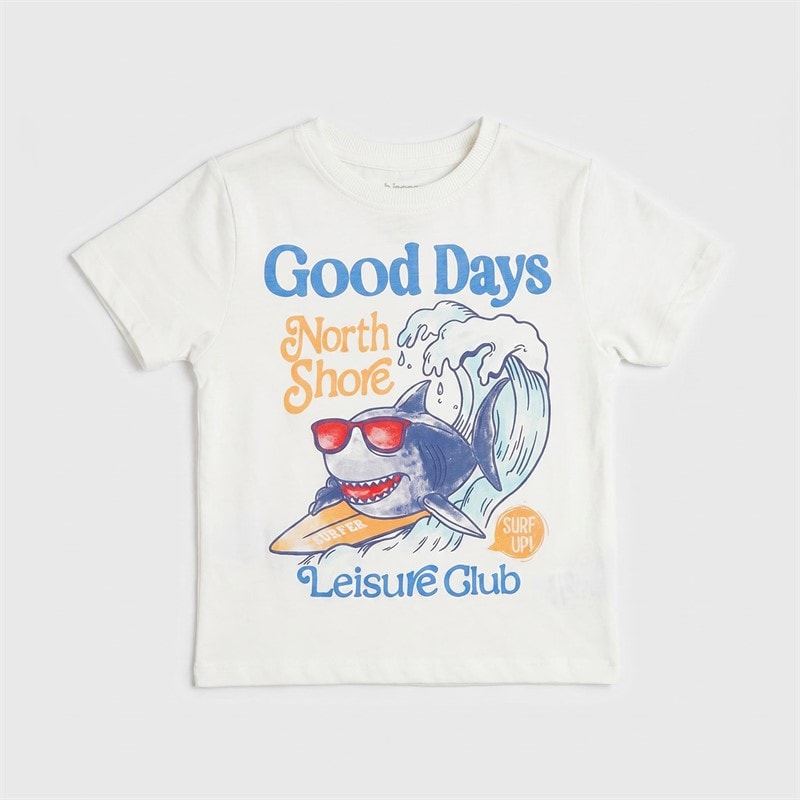 Name It Boys Fukkan Good Days T-Shirt Cloud Dancer1 - Image 2