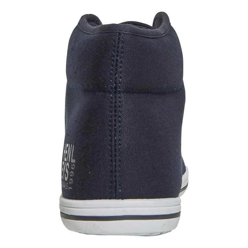 Henleys Mens Bevan High Canvas Pumps Navy - Image 3