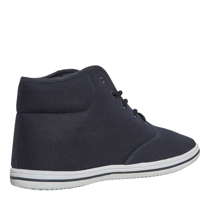 Henleys Mens Bevan High Canvas Pumps Navy - Image 5