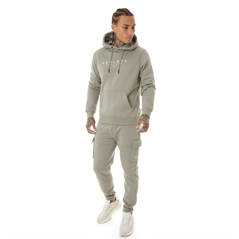 Henleys Mens Moorehen Cargo Joggers Dusty Olive - Image 4