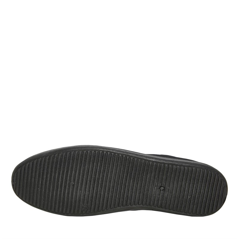 Henleys Mens Bevan High Canvas Pumps Black Mono - Image 2