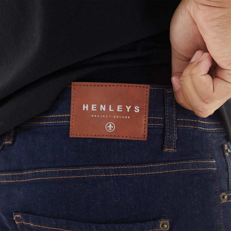Henleys Mens Breeze Straight Fit Jeans Raw - Image 3