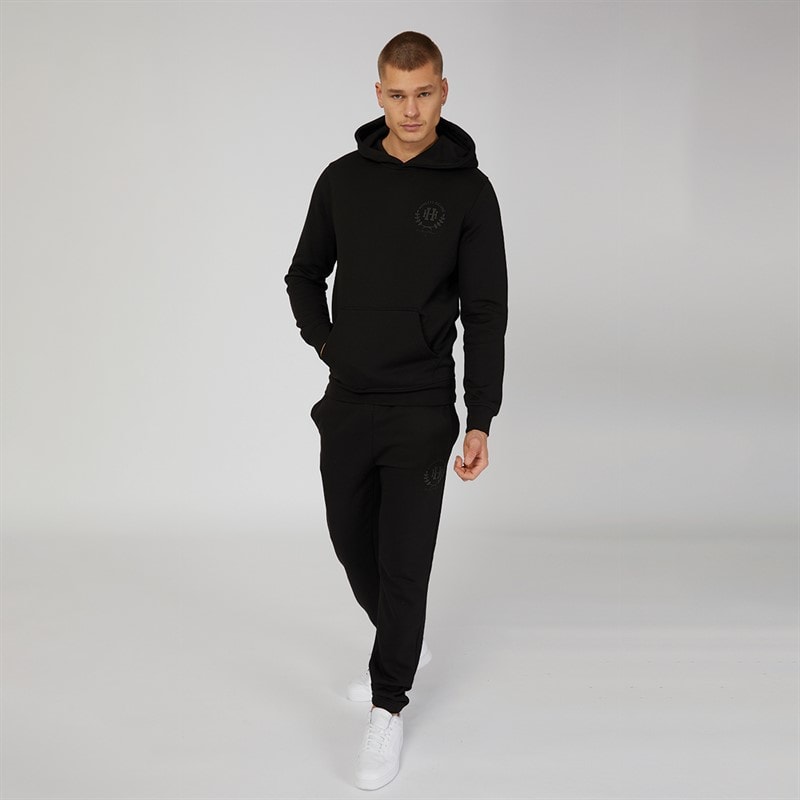 Henleys Mens Alston Hoodie Black - Image 4