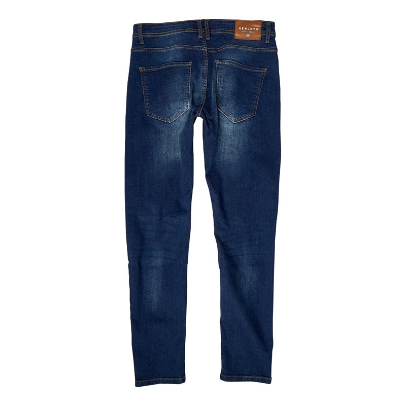 Henleys Mens Mayhen Slim Jean Dark Wash - Image 2