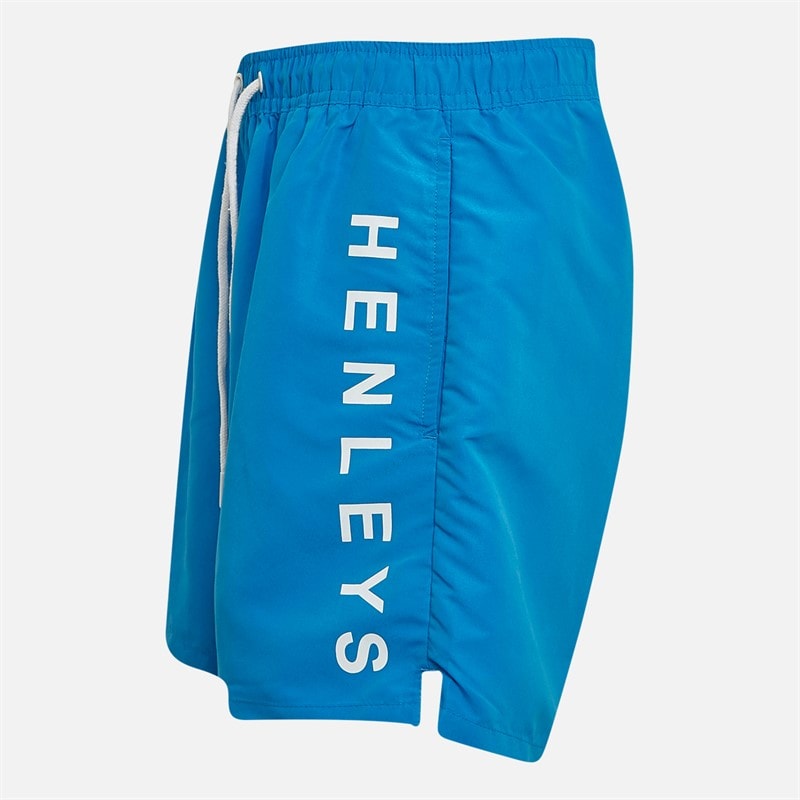 Henleys Mens Henybold Swim Shorts Blue - Image 3