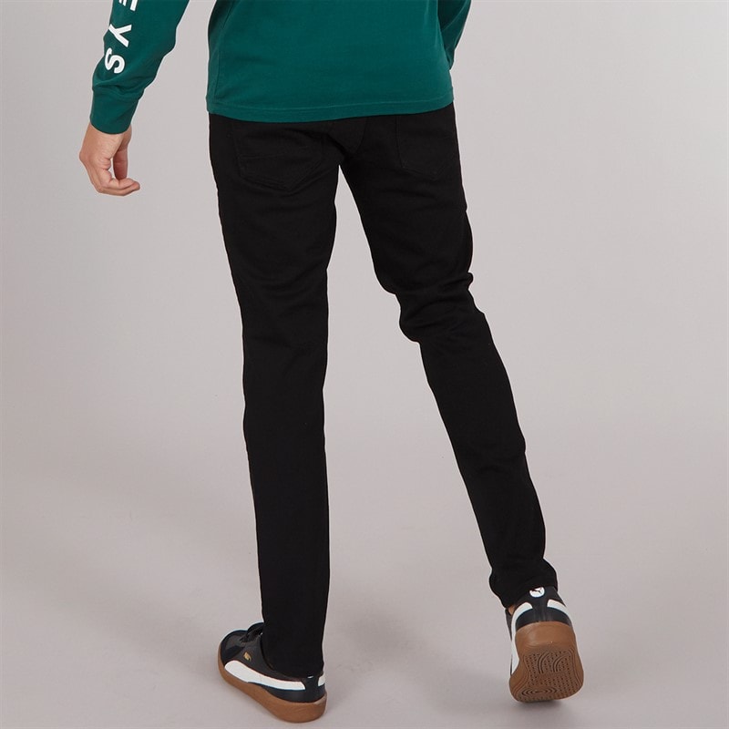 Henleys Mens Mayhen Slim Jeans Black - Image 2
