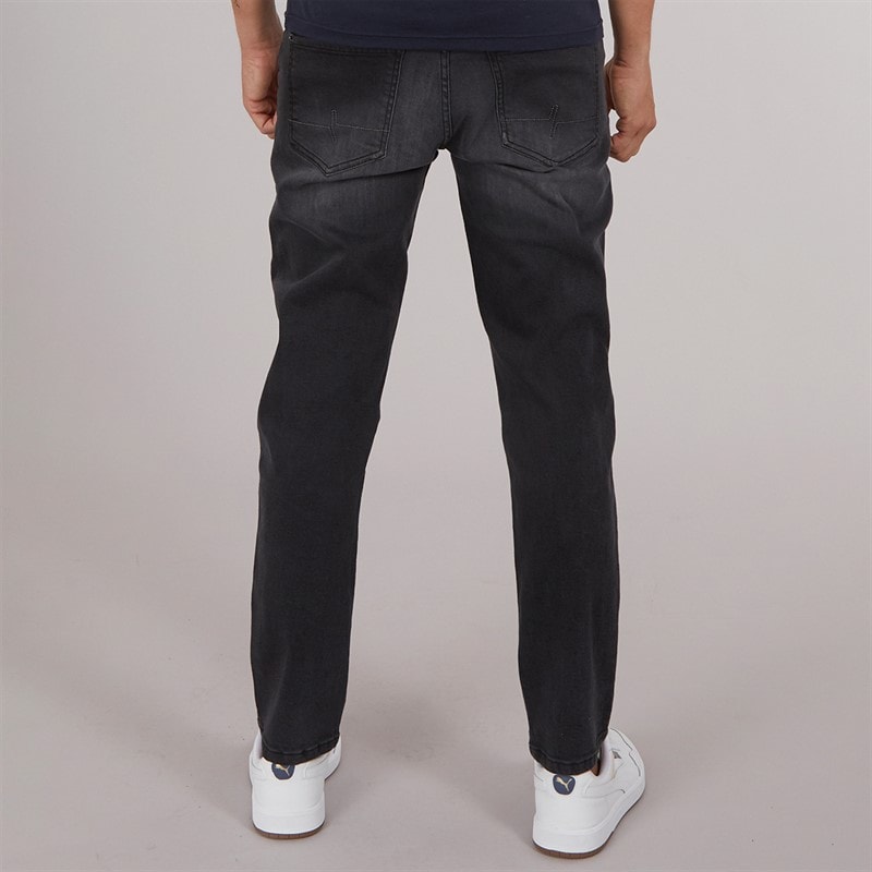 Henleys Mens Craze Comfort Jeans Charcoal - Image 2