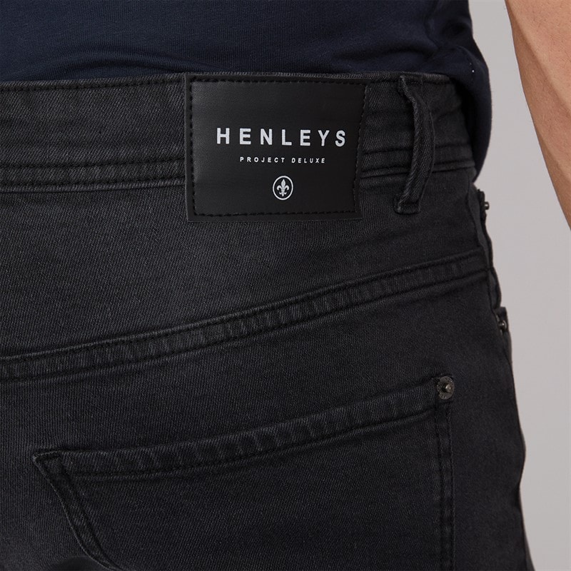Henleys Mens Craze Comfort Jeans Charcoal - Image 3