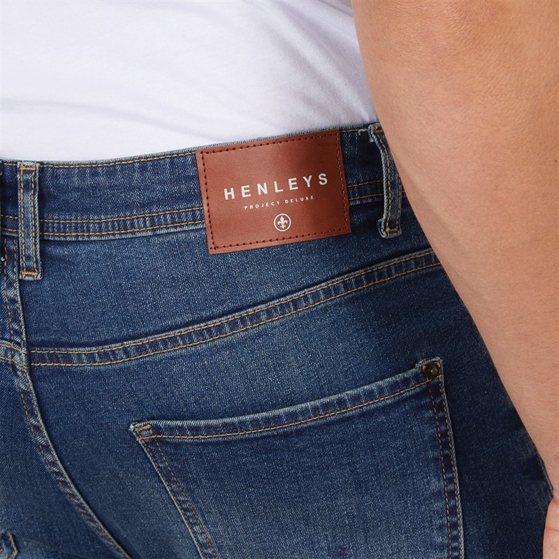 Henleys Mens Craze Comfort Jeans Stone Wash - Image 3